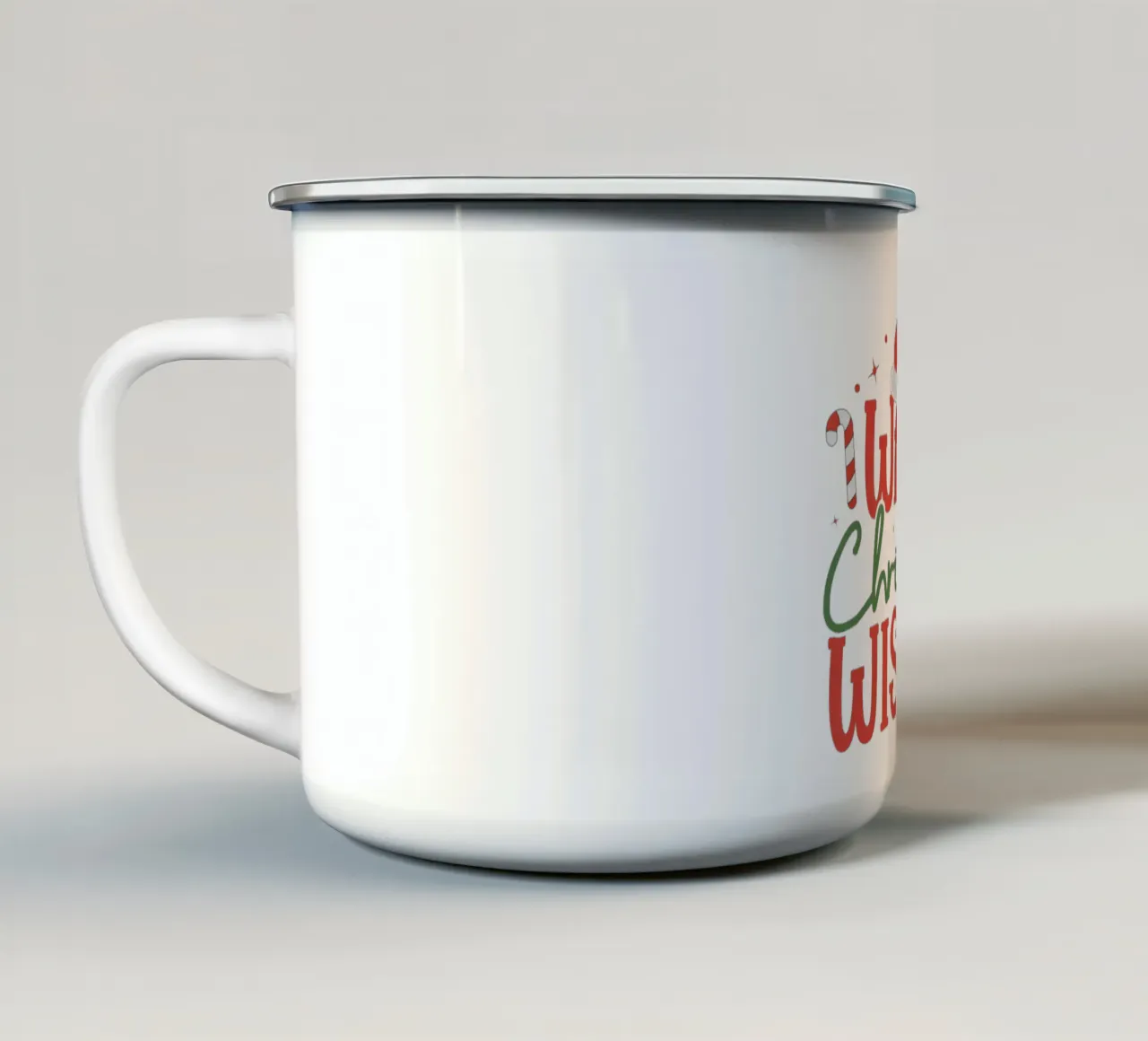 Calorosi auguri di Natale tazza in smalto da Kiroiharu
