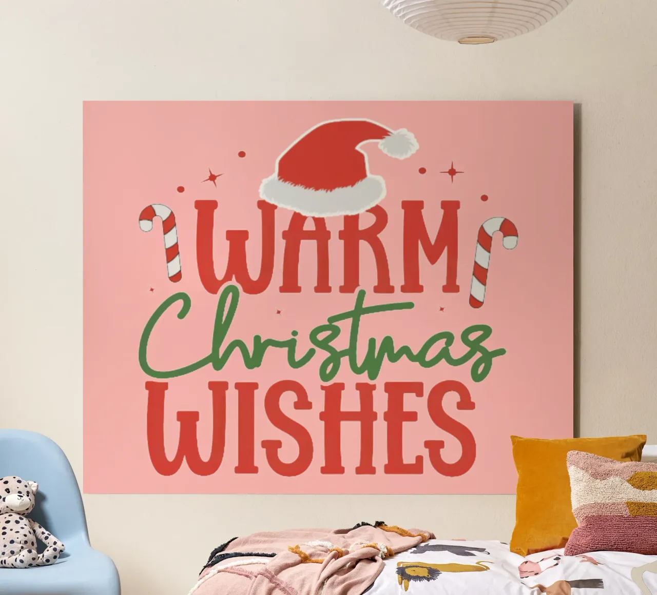 Warm Christmas Wishes alu-dibond by Kiroiharu