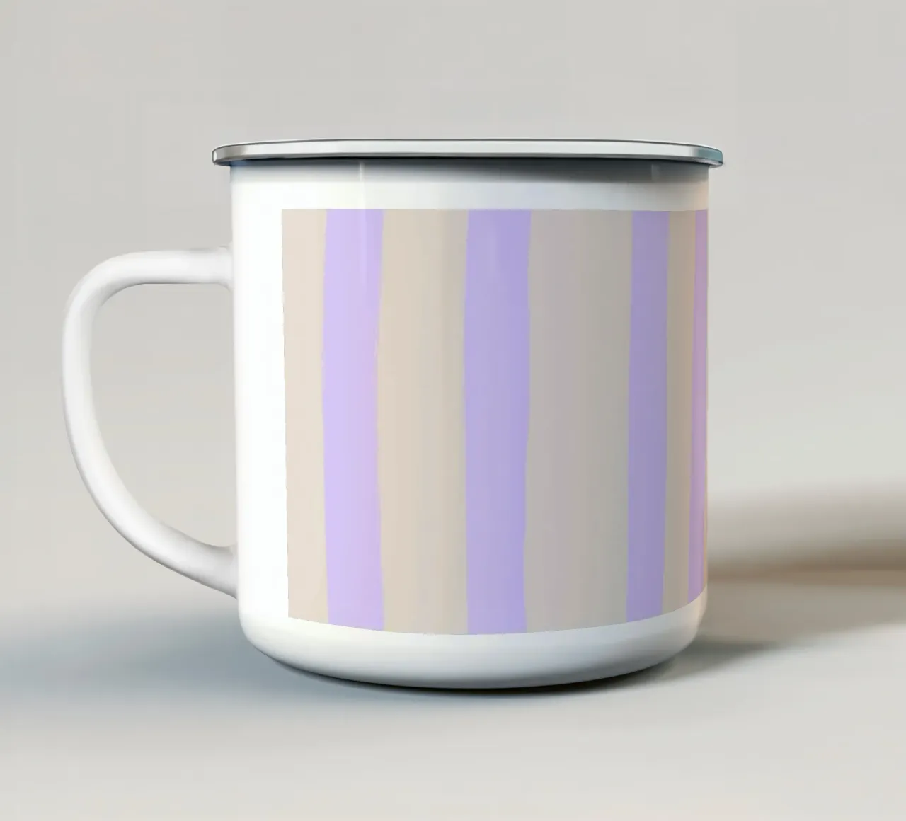 Lilac Stripes tazza in smalto da Studio ROSAGRAU