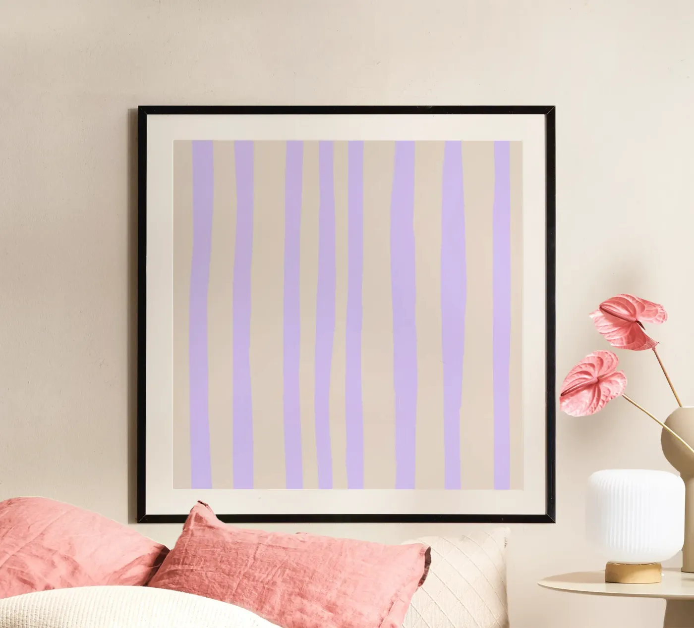 Lilac Stripes poster da Studio ROSAGRAU