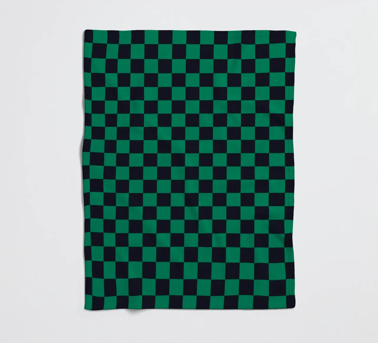 Check Green coperta in pile da Studio ROSAGRAU
