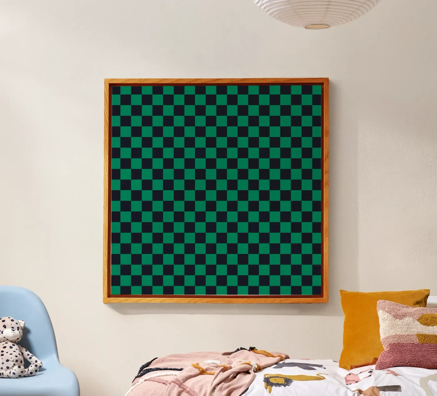 Check Green Acryl-Glas von Studio ROSAGRAU