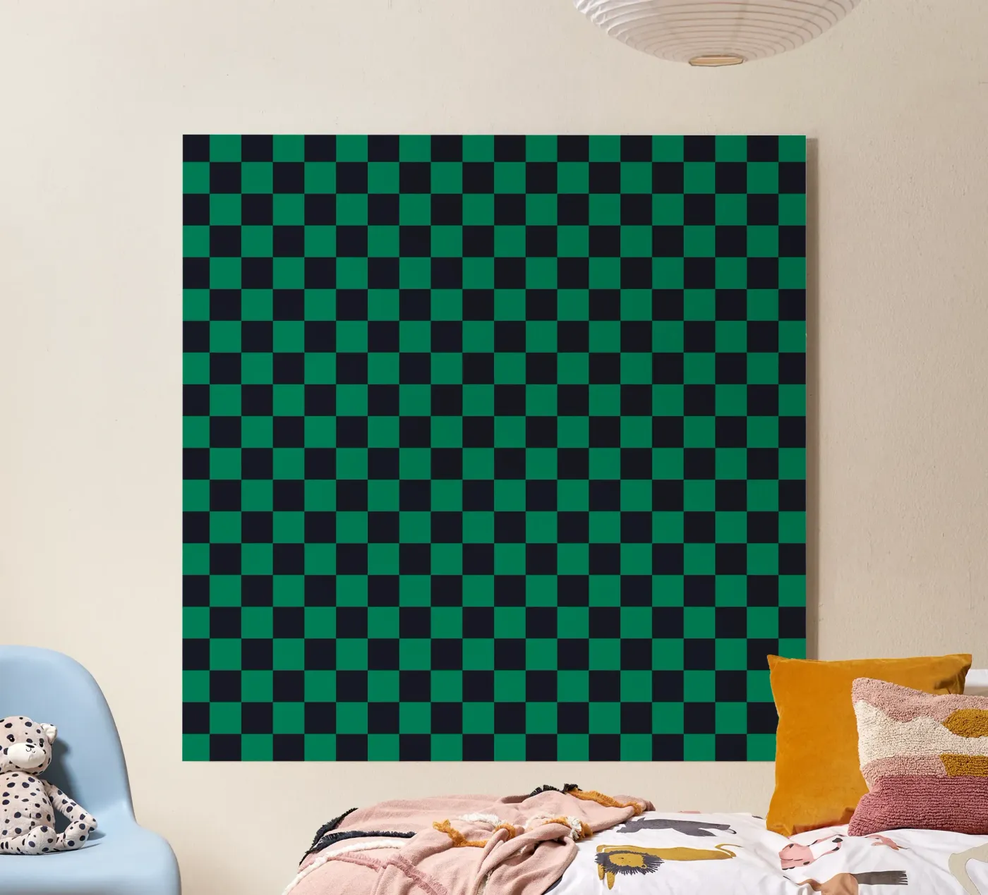 Check Green Acryl-Glas von Studio ROSAGRAU