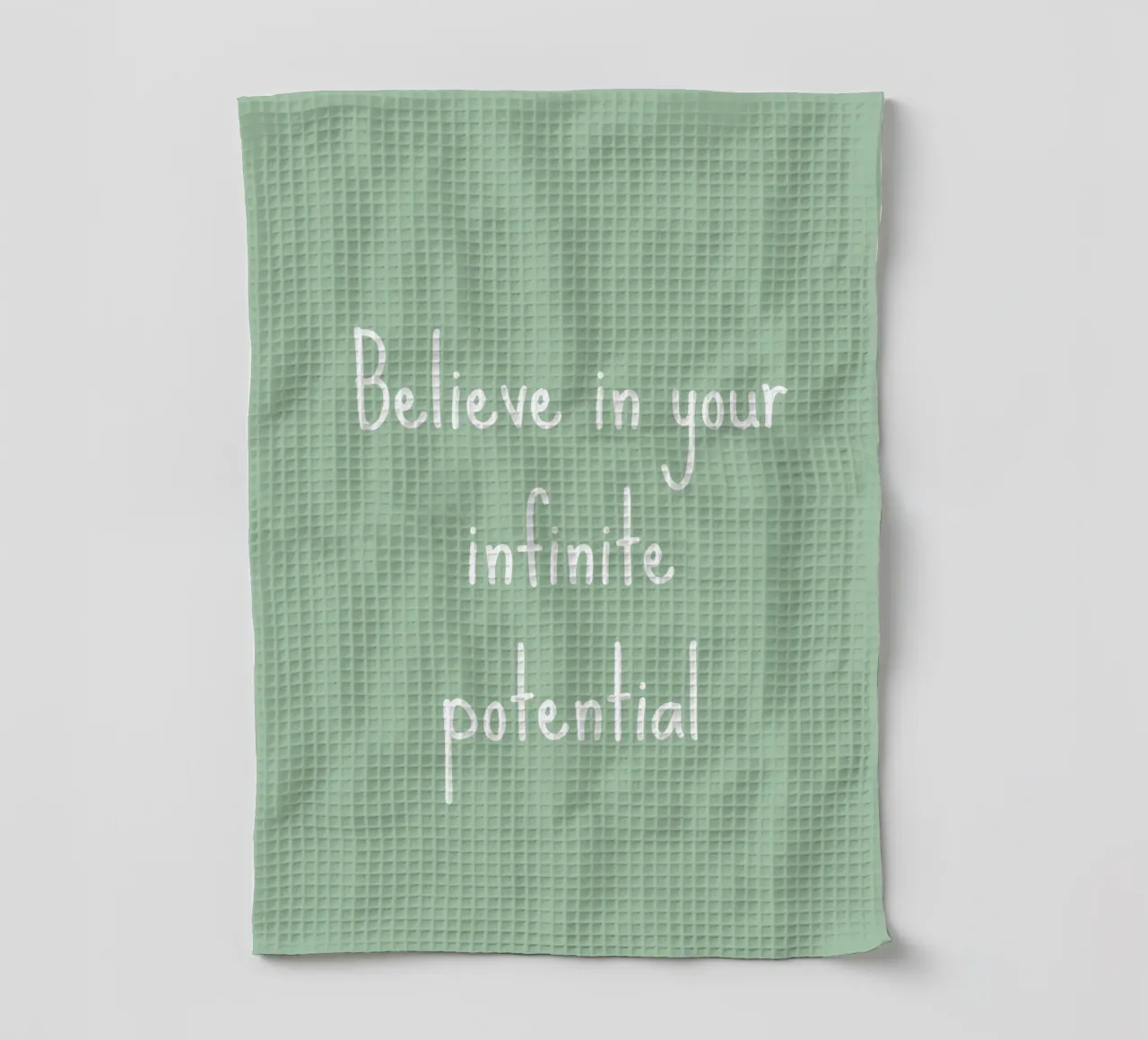 Believe in your infinite potential tea towel by Léa Lefebvre Photography