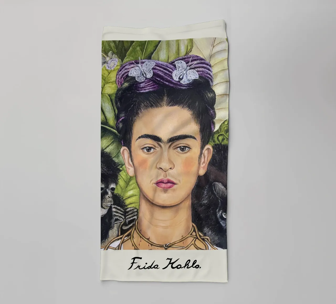 Collare Dornen di Frida asciugamano da bagno da Carinaprint