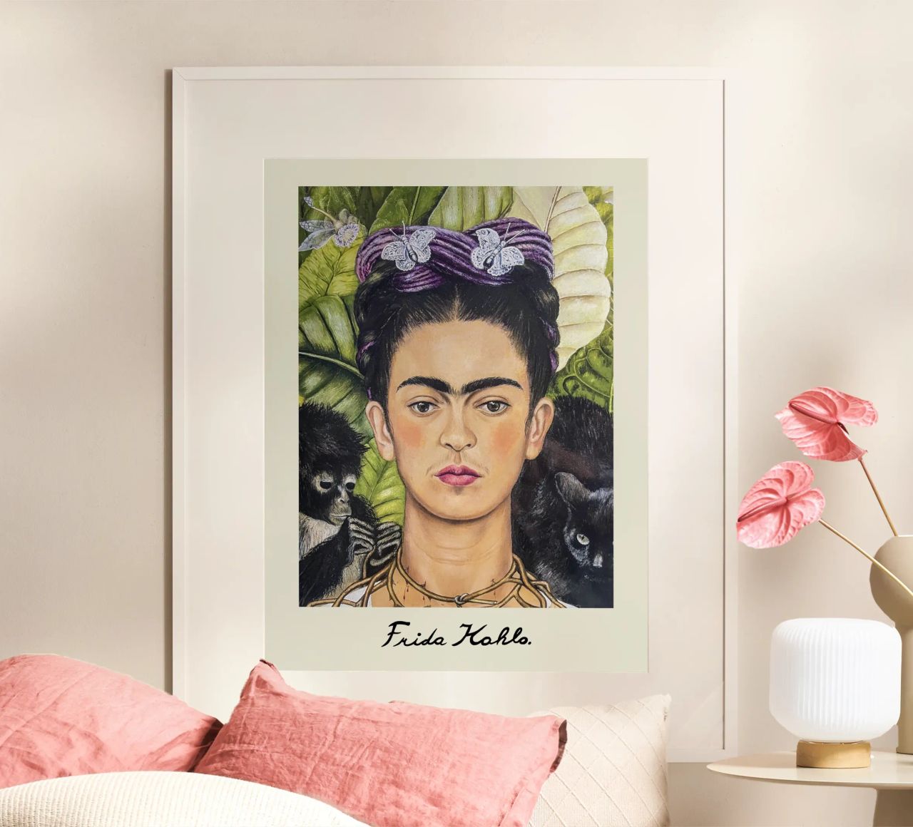 Frida's Dornenkragen Poster von Carinaprint