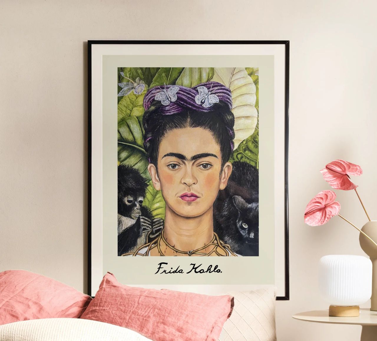 Frida's Dornenkragen Poster von Carinaprint