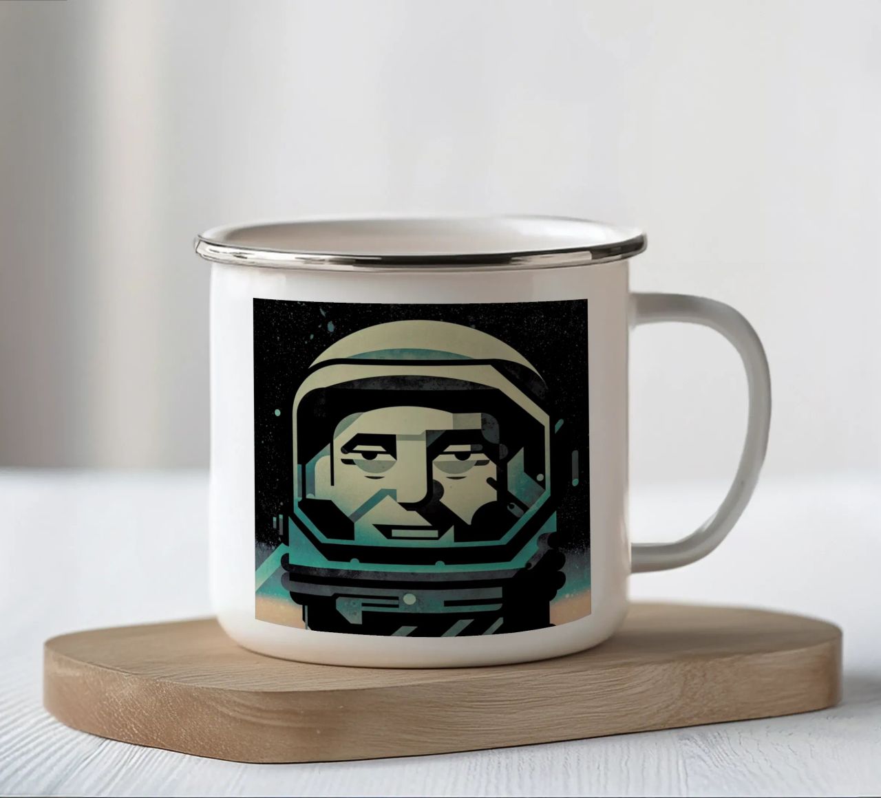Mercury tazza in smalto da Antony Squizzato