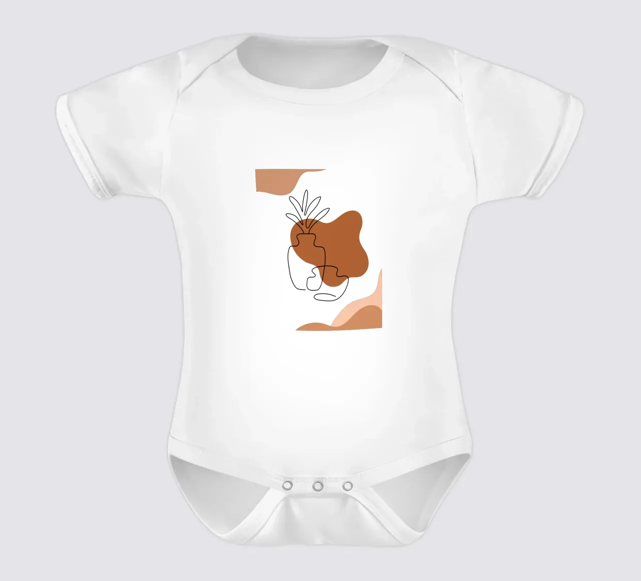 Fiori boho semplici e minimalisti body neonato maniche corte da YSV MINIMALIST