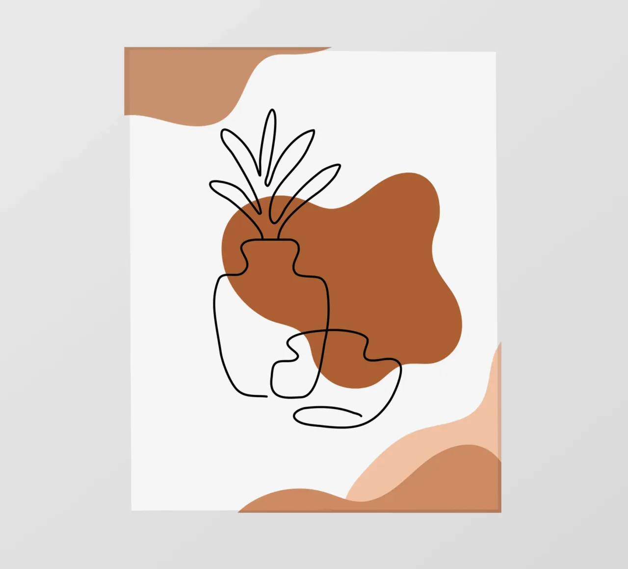 Fiori boho semplici e minimalisti telo in pvc da YSV MINIMALIST