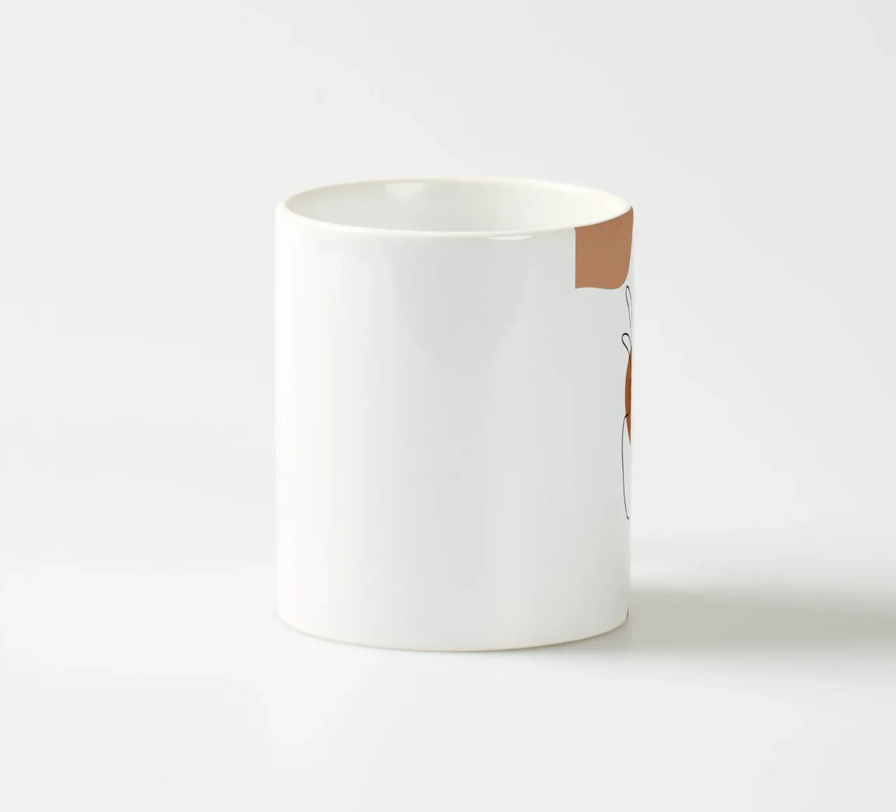 Fiori boho semplici e minimalisti tazza in ceramica da YSV MINIMALIST