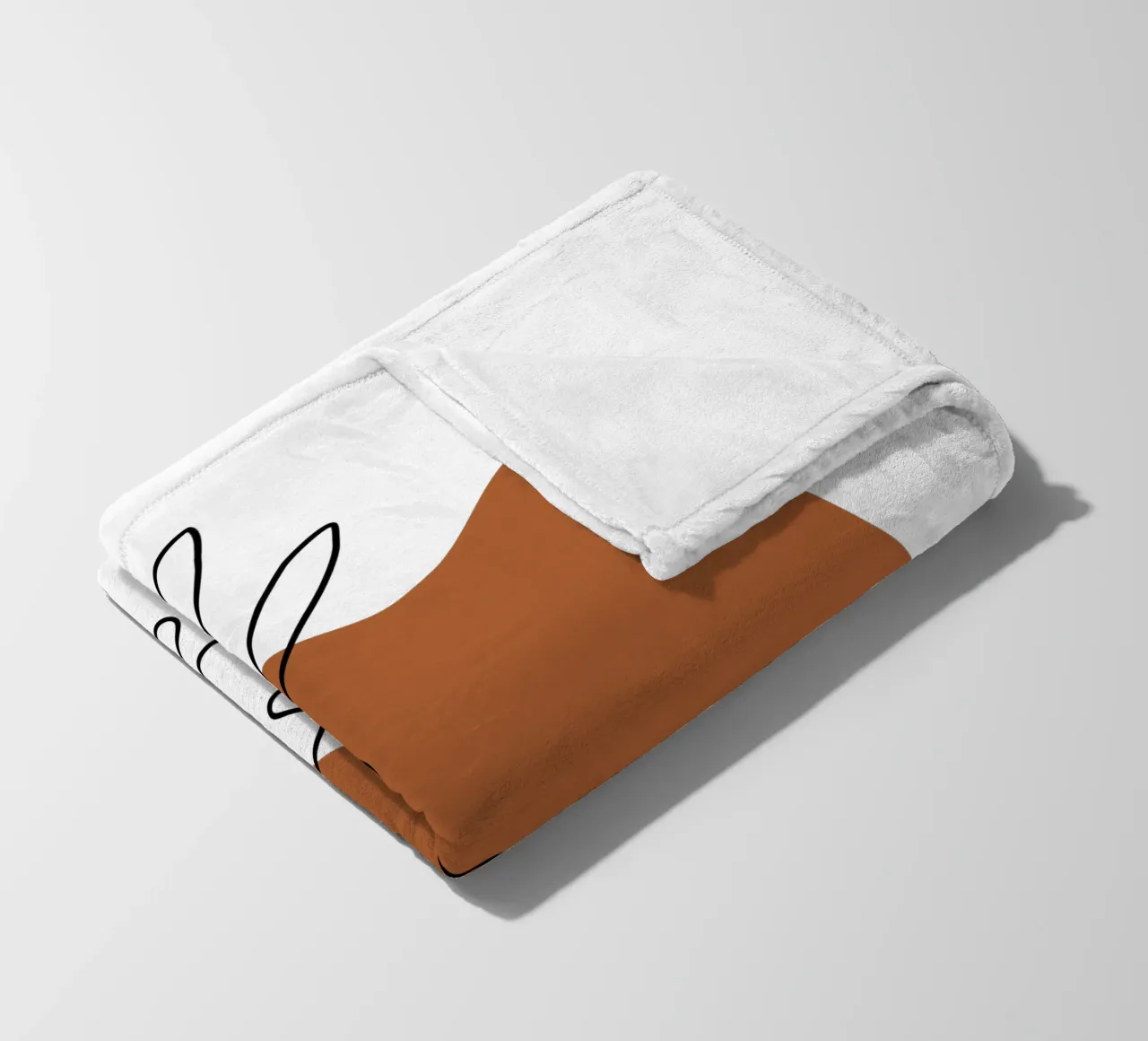 Fiori boho semplici e minimalisti coperta in pile da YSV MINIMALIST