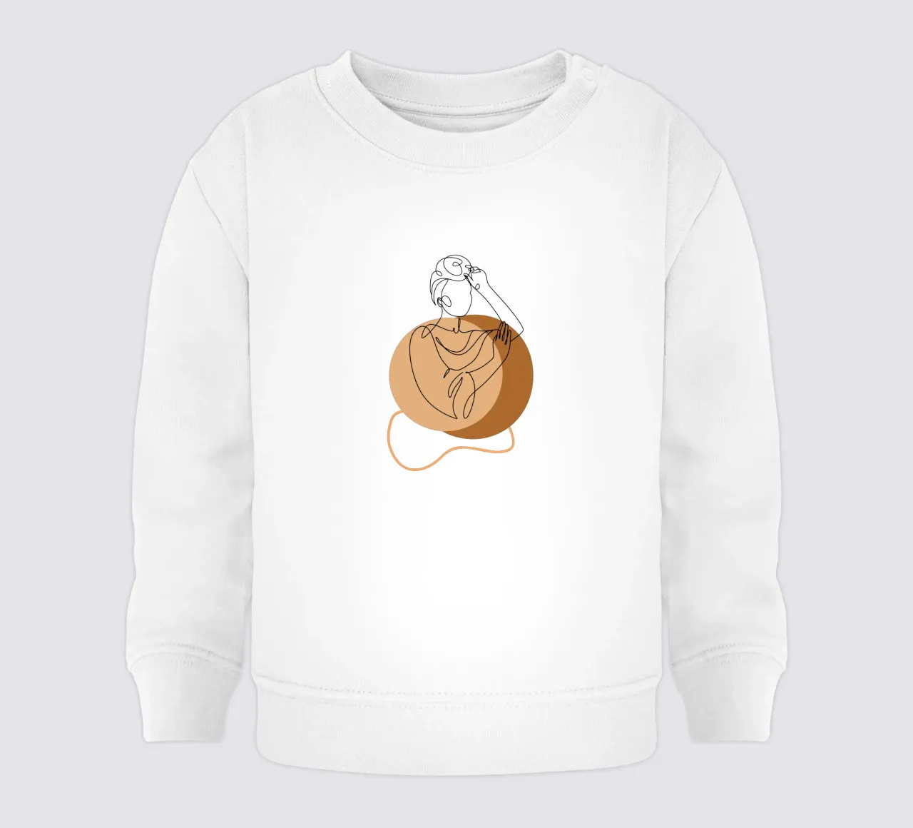 Donna boho semplice e minimalista felpa neonato da YSV MINIMALIST