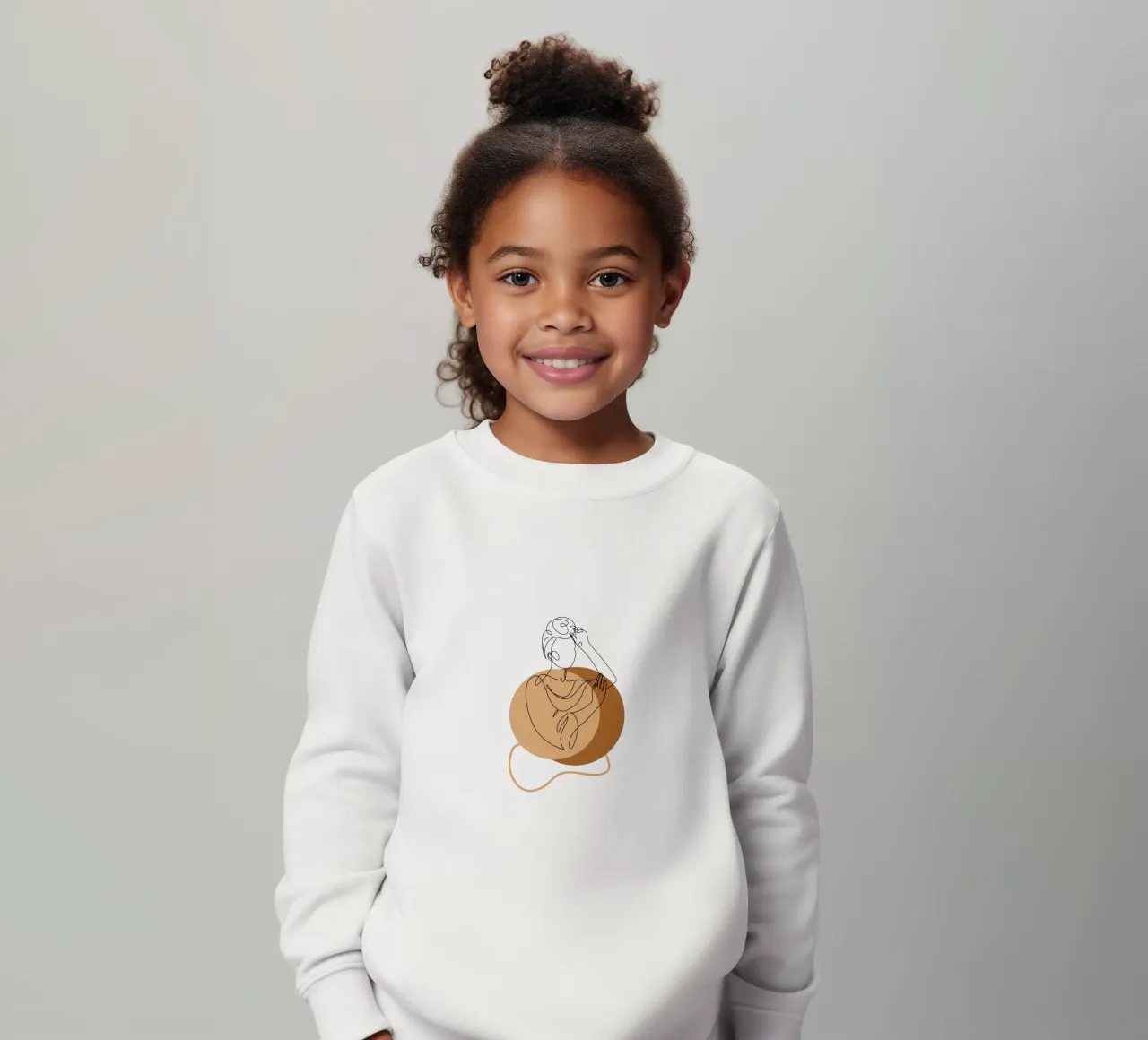 Donna boho semplice e minimalista felpa bambino da YSV MINIMALIST