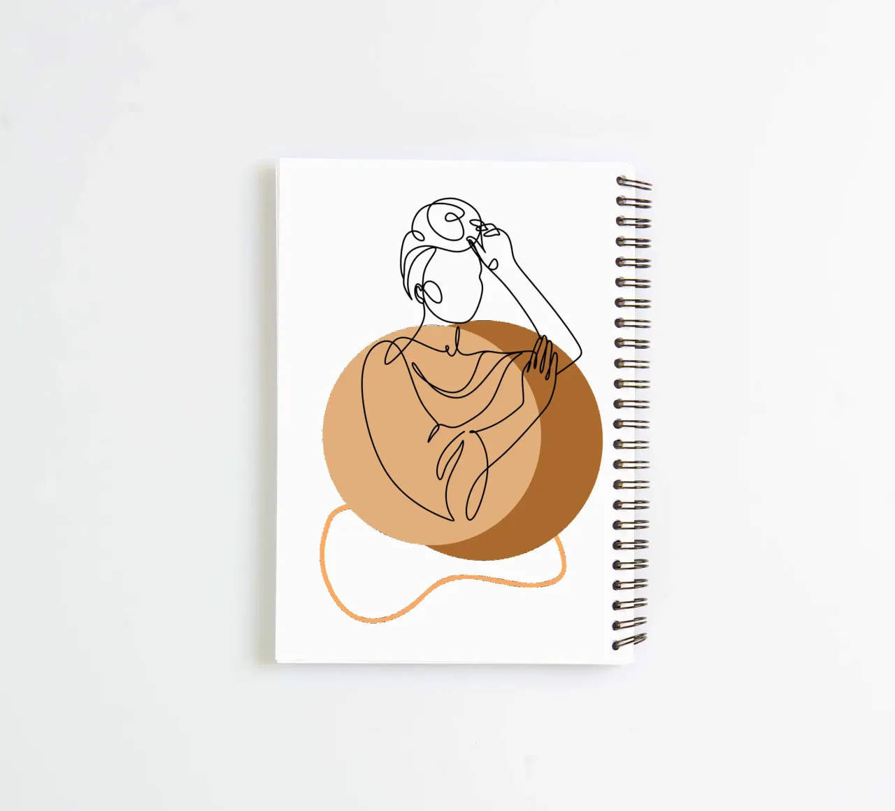 Donna boho semplice e minimalista diario ad anelli da YSV MINIMALIST