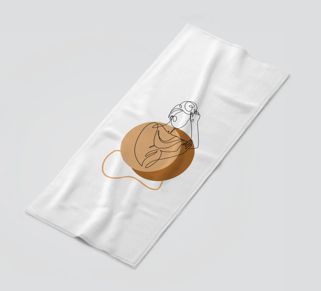 Donna boho semplice e minimalista telo mare da YSV MINIMALIST