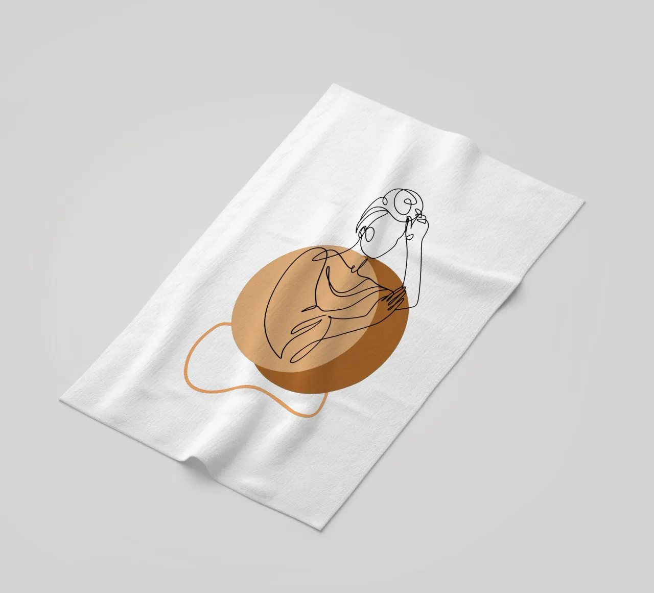 Donna boho semplice e minimalista telo mare da YSV MINIMALIST