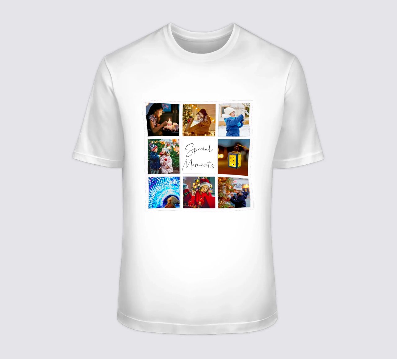 Photo Collage Template: Customize Background & Text t-shirt by Studio Patruschka