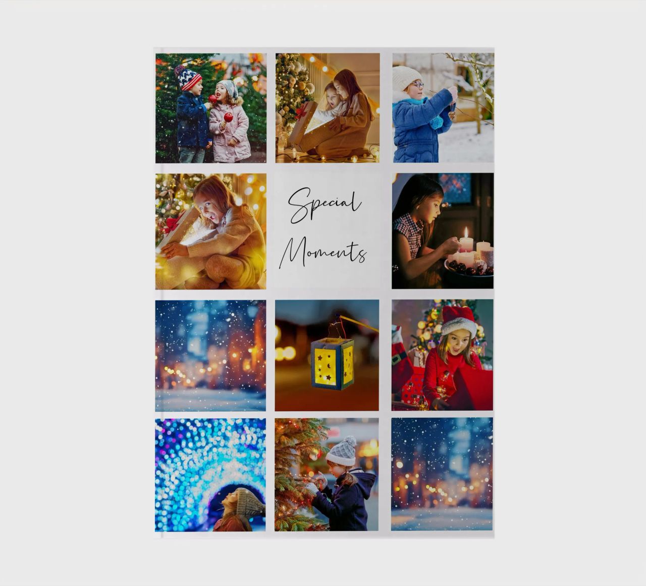 Photo Collage Template: Customize Background & Text notebook by Studio Patruschka