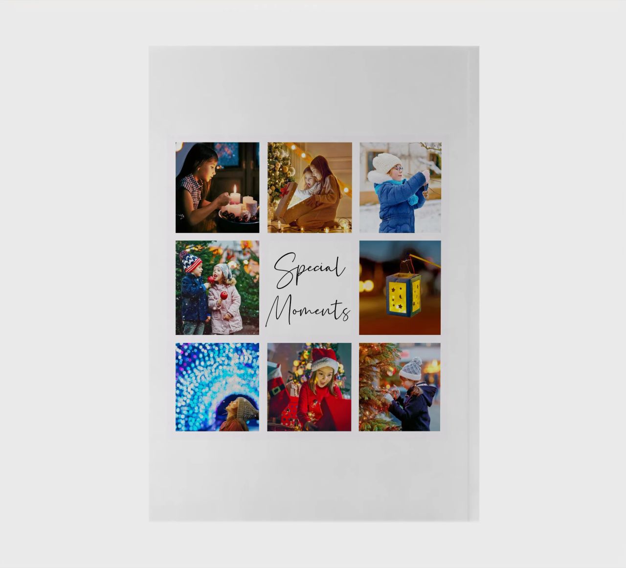 Photo Collage Template: Customize Background & Text notebook by Studio Patruschka