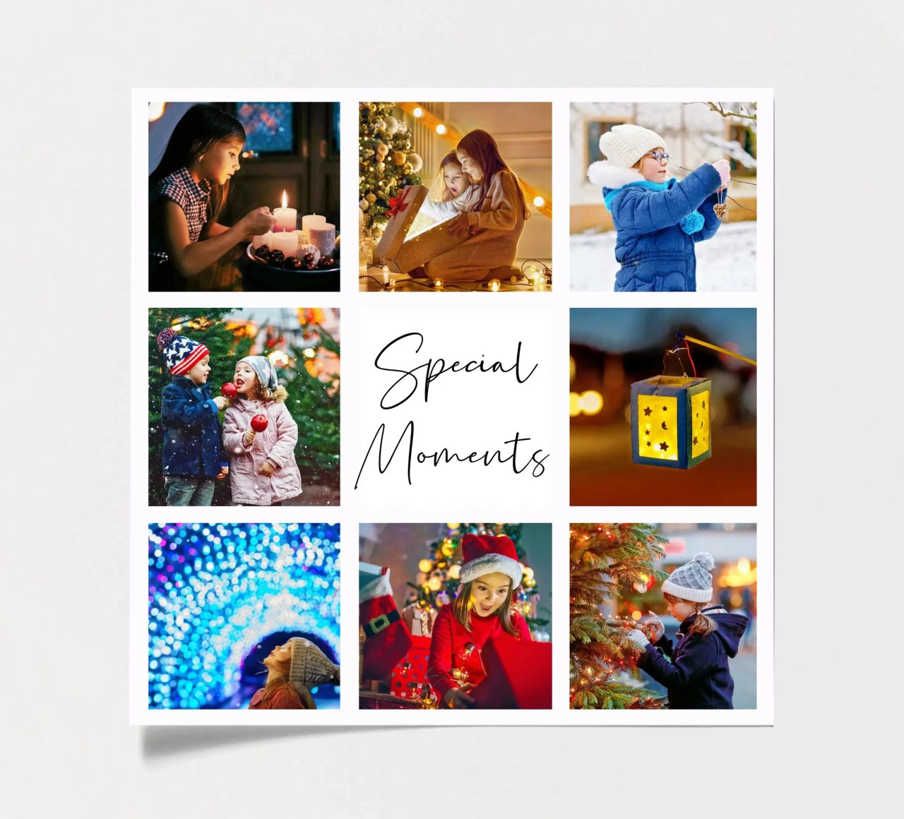 Photo Collage Template: Customize Background & Text sticker sheet by Studio Patruschka
