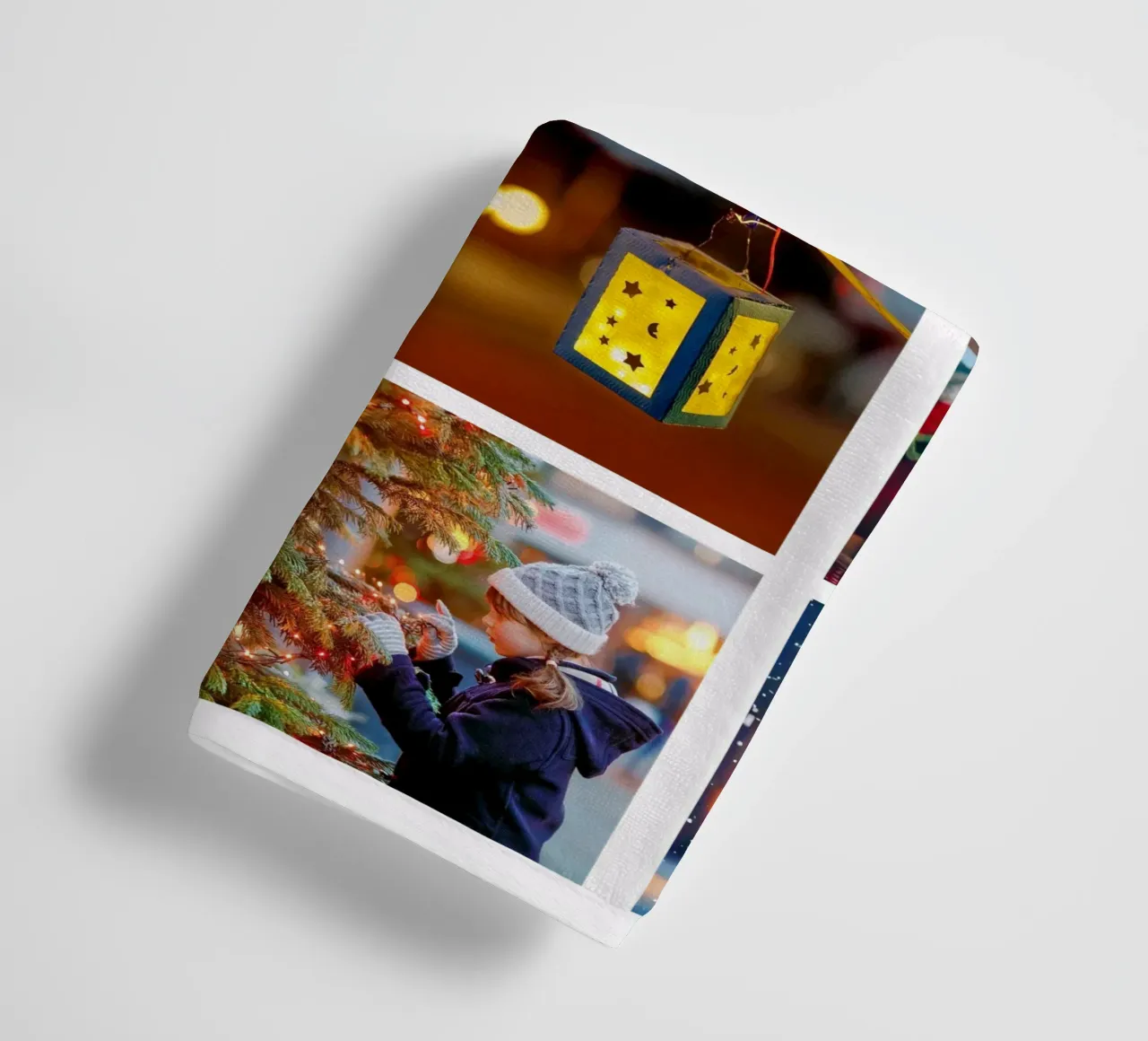 Sjabloon voor fotocollage: Achtergrond en tekst aanpassen badhanddoek van Studio Patruschka