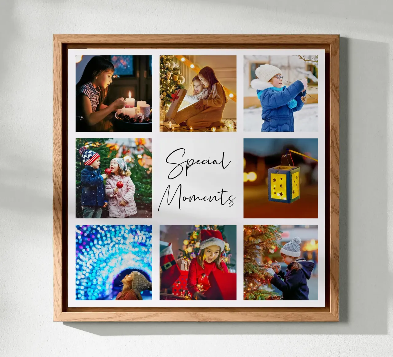 Modello di collage di foto: Personalizza sfondo e testo alluminio dibond da Studio Patruschka
