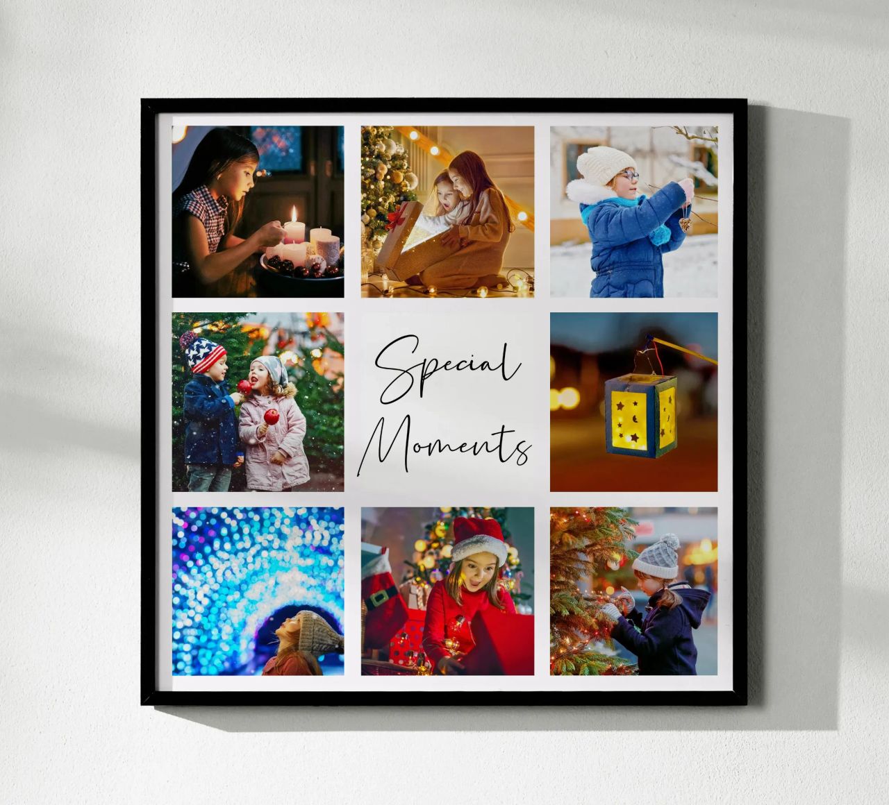 Photo Collage Template: Customize Background & Text poster by Studio Patruschka