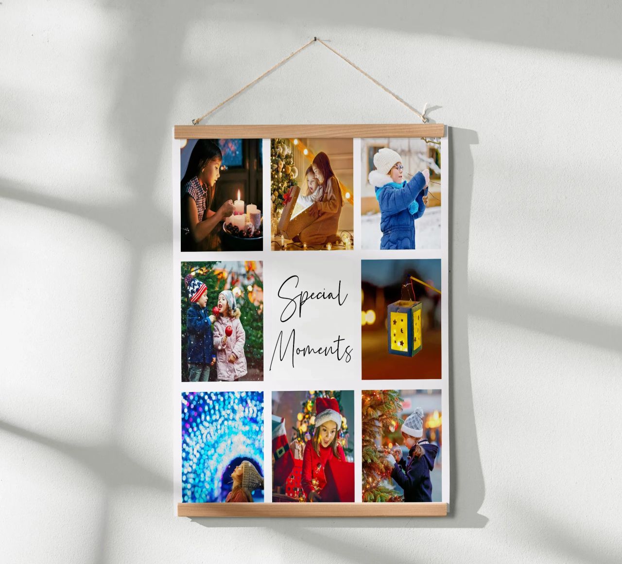 Photo Collage Template: Customize Background & Text poster by Studio Patruschka