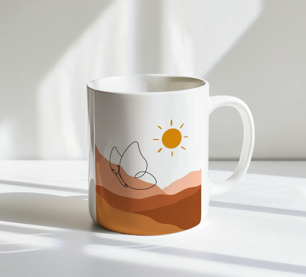 Farfalla volante moderna e minimalista tazza in ceramica da YSV MINIMALIST