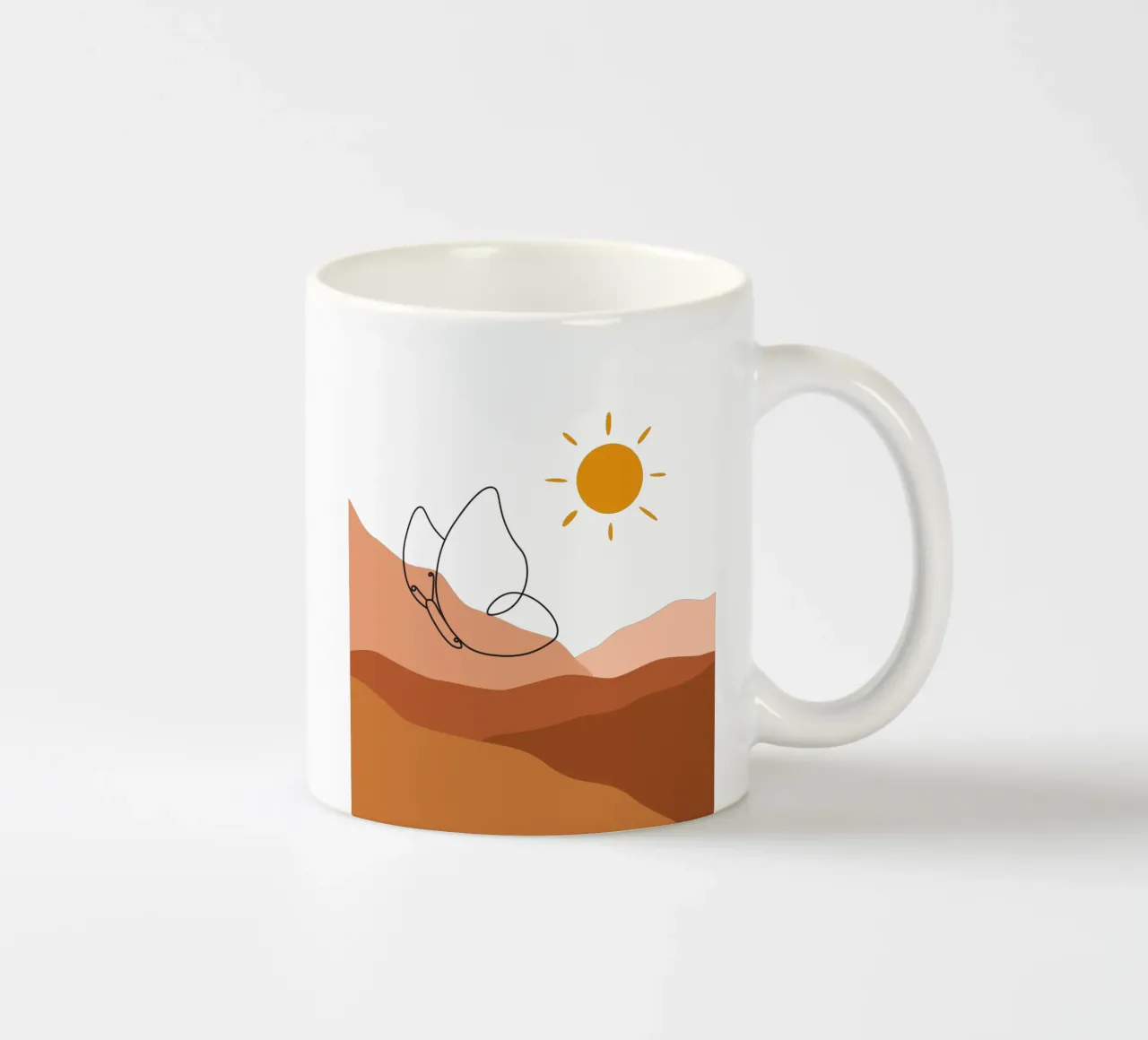 Farfalla volante moderna e minimalista tazza in ceramica da YSV MINIMALIST