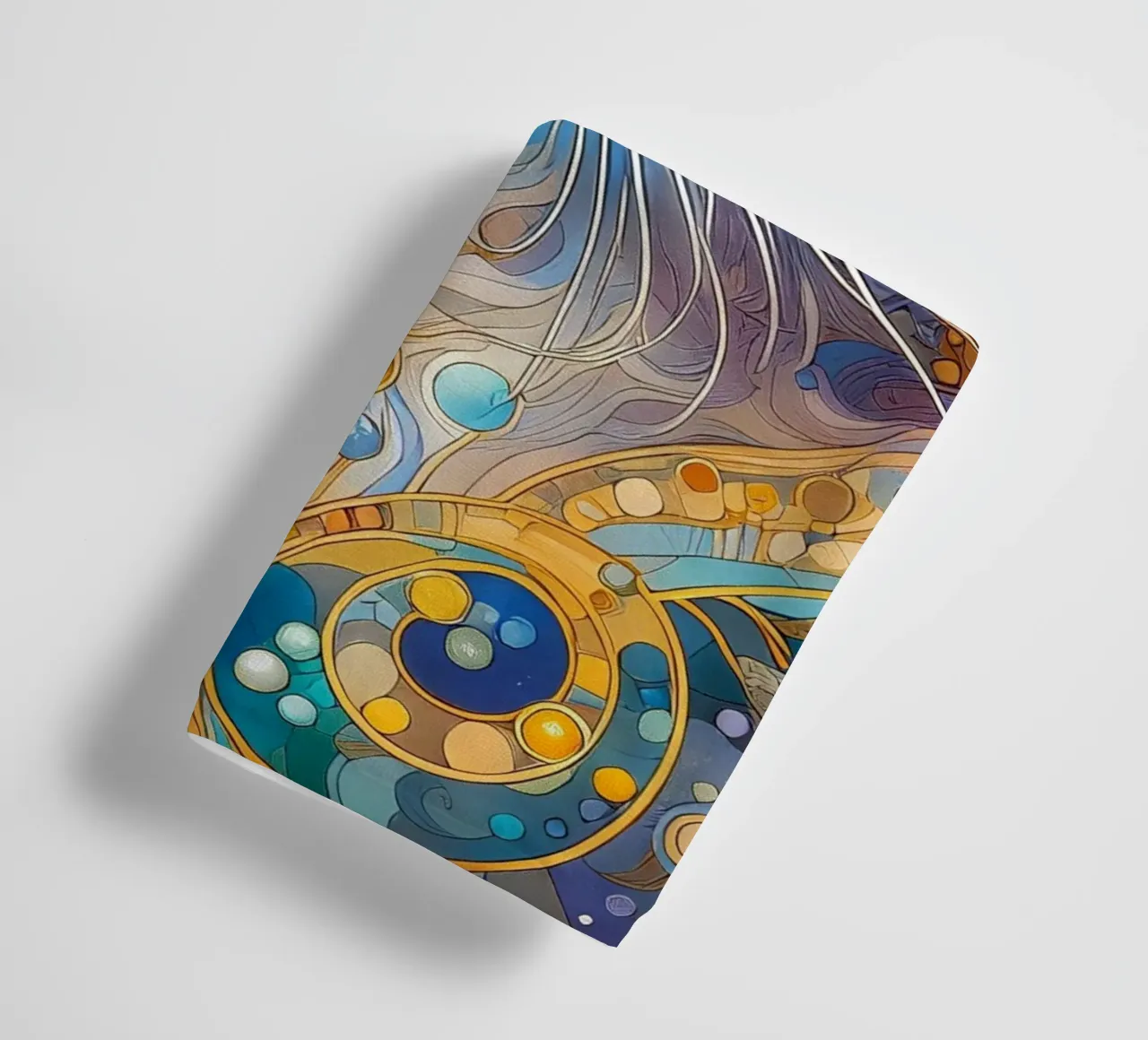 Gatto bianco asciugamano da bagno da Art-Nouveau-Dsg