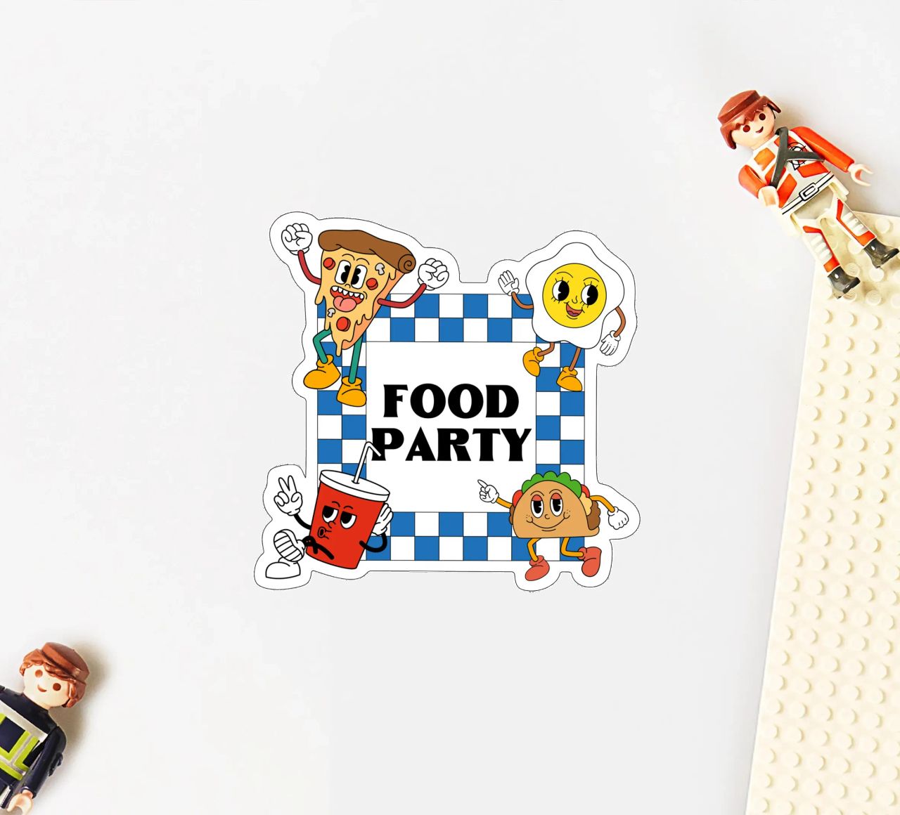 FOOD PARTY sticker by Einfach Uebel