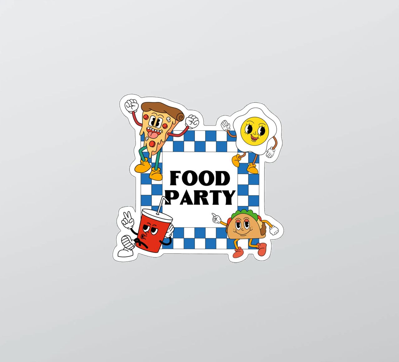 FOOD PARTY sticker by Einfach Uebel