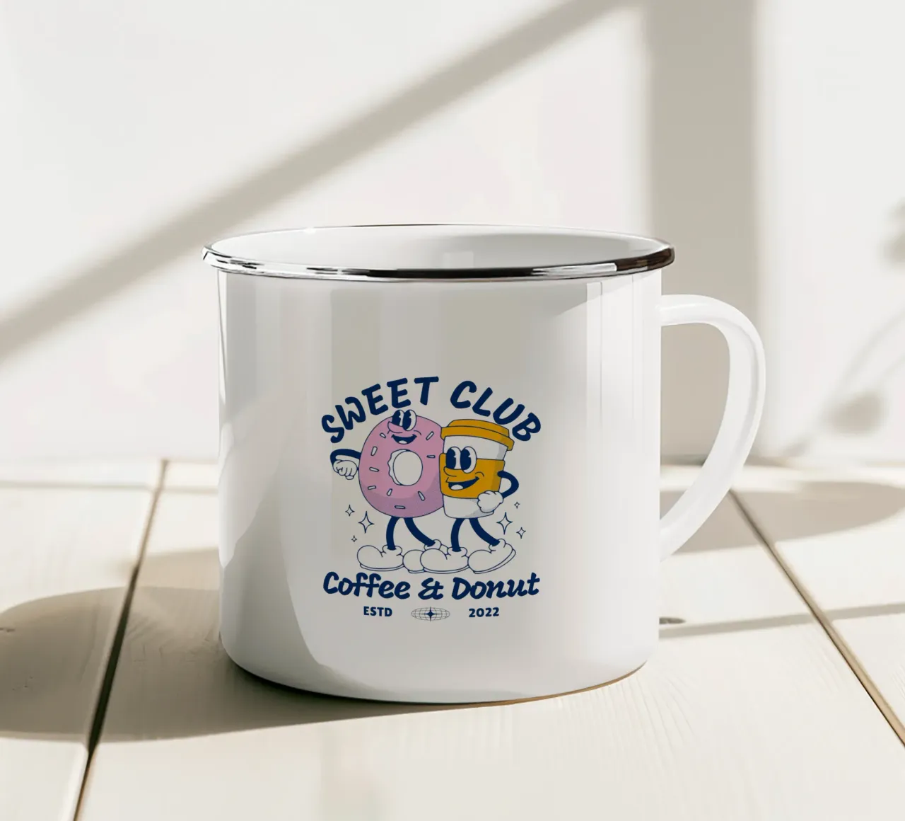 SWEET CLUB tazza in smalto da Einfach Uebel