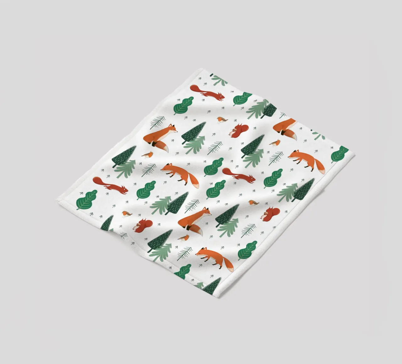 Waldtiere Muster fleecedeken van VIERUNDFÜNFZIG