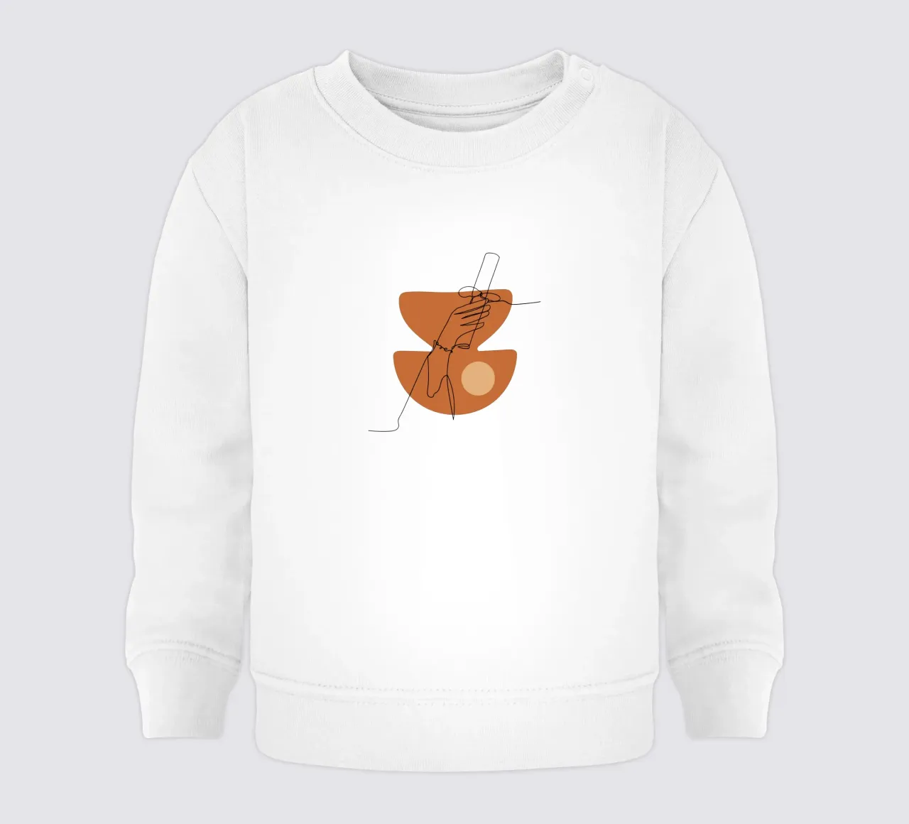 Elegante mano moderna e minimalista felpa neonato da YSV MINIMALIST