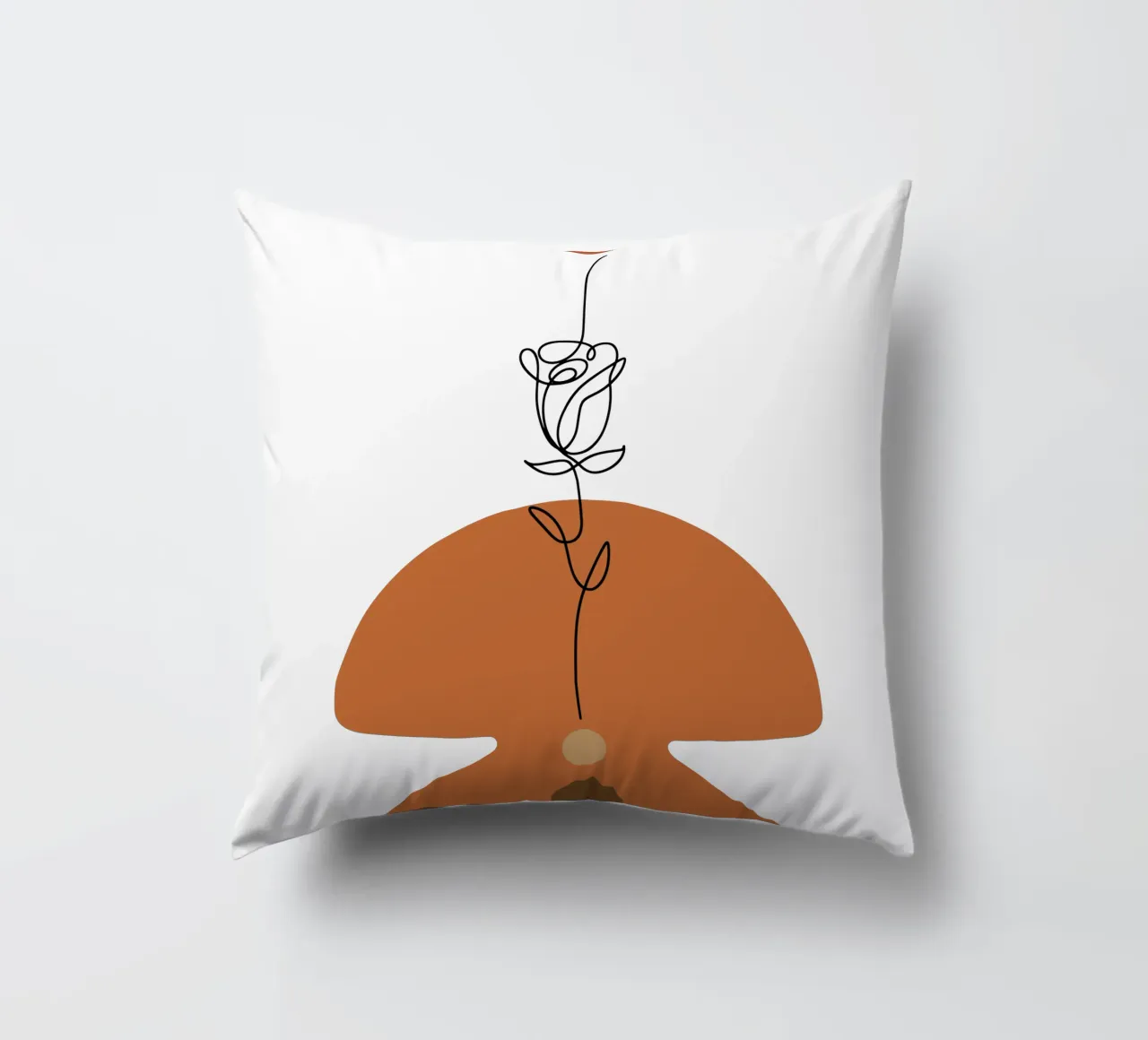 Bellissimo fiore di rosa moderno e minimalista cuscino da YSV MINIMALIST
