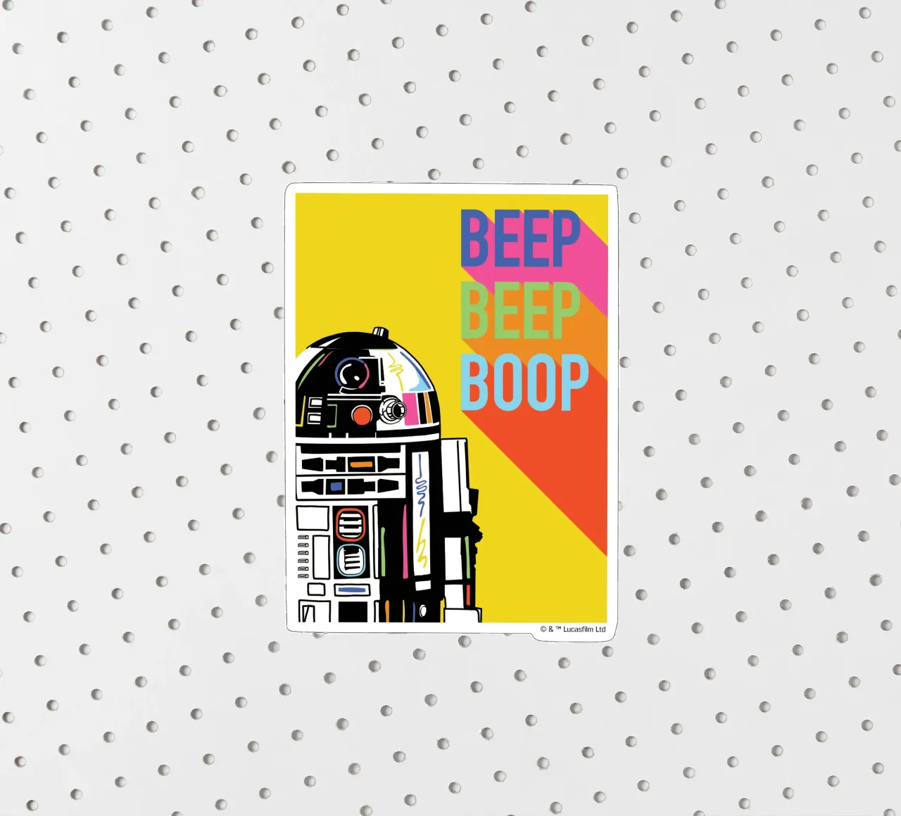 BEEP BEEP BOOP R2-D2 Sticker von Star Wars - Sticker Shop