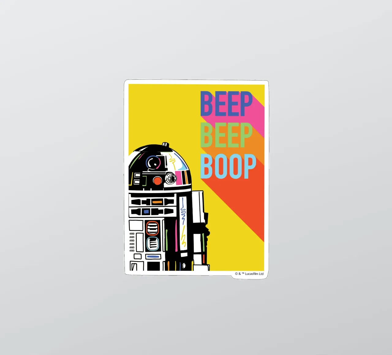 BEEP BEEP BOOP R2-D2 Sticker von Star Wars - Sticker Shop