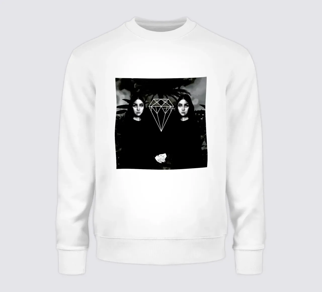 Twins With Palm sudadera de Agnes KR Patience