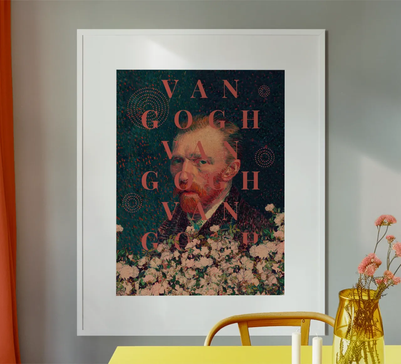 for Vincent Van Gogh poster con telaio in alluminio da Frank Moth