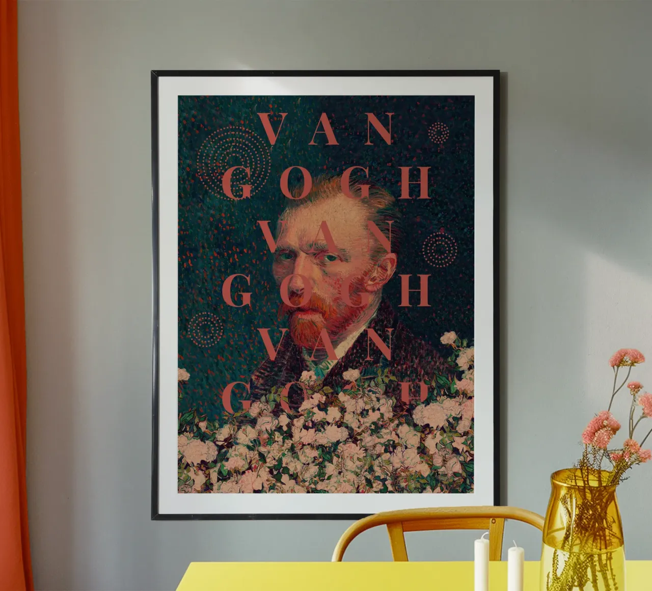 for Vincent Van Gogh poster con telaio in alluminio da Frank Moth