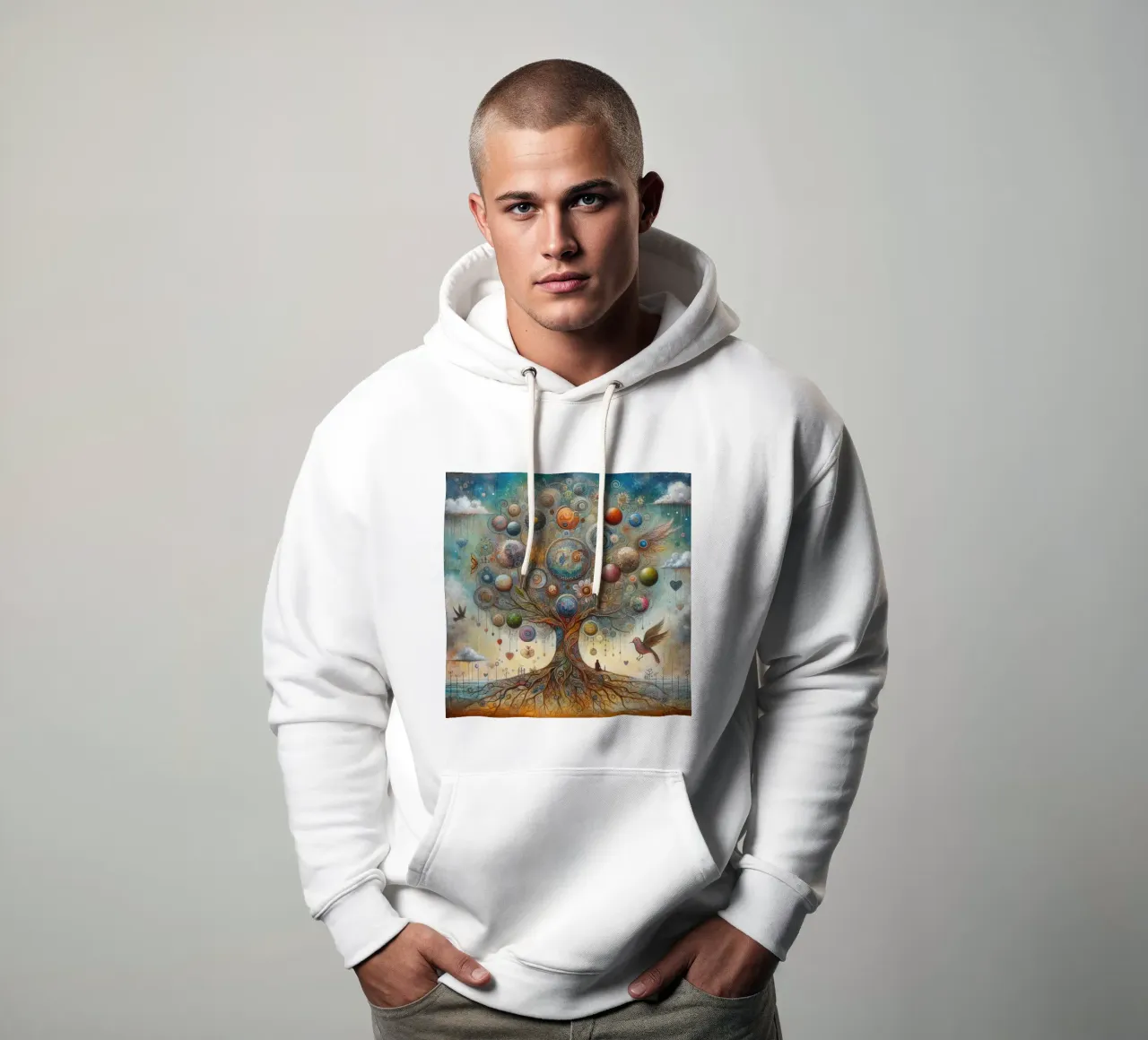 l'albero della vita felpa con cappuccio da ARTVI-SHOP
