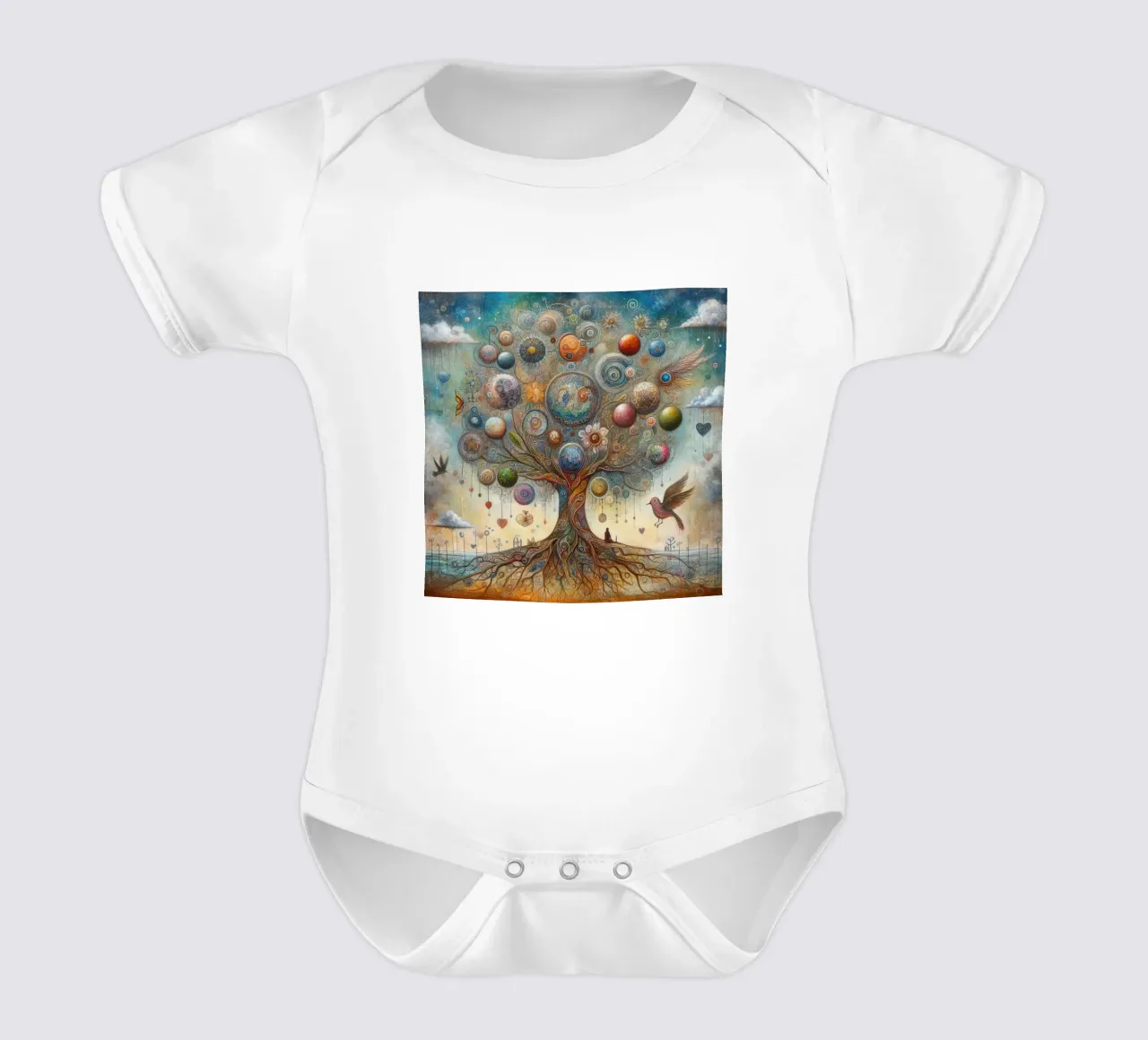 l'albero della vita body neonato maniche corte da 🎁 ARTVI-SHOP