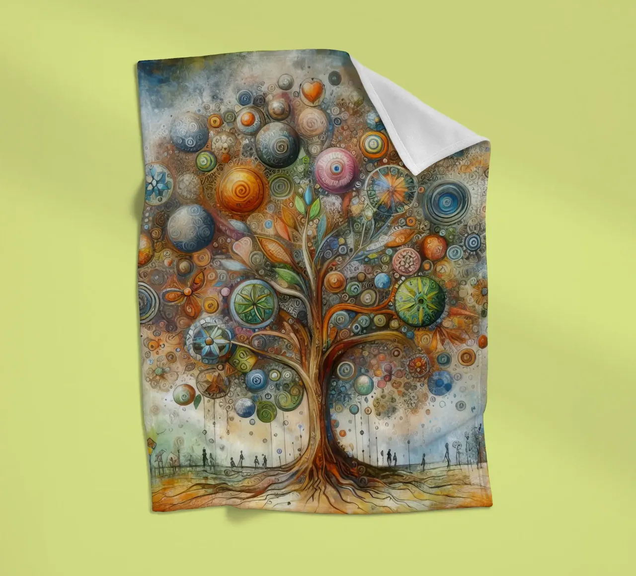 der Baum des Lebens Fleecedecke von 🎁 ARTVI-SHOP