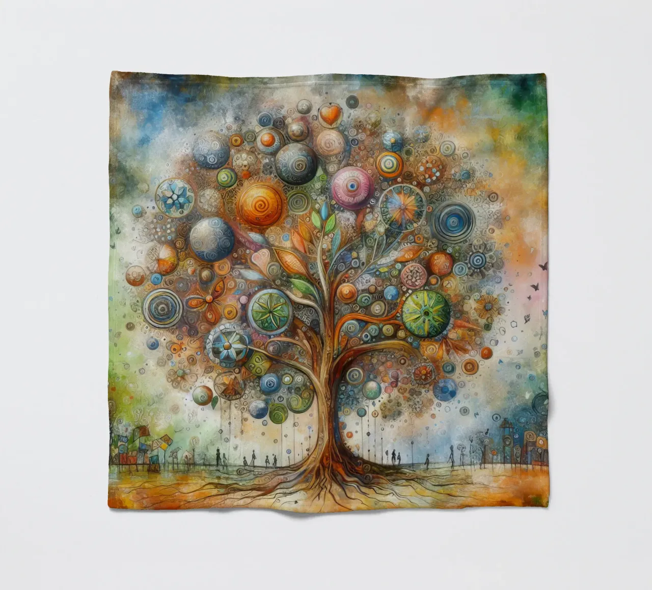 der Baum des Lebens Fleecedecke von 🎁 ARTVI-SHOP