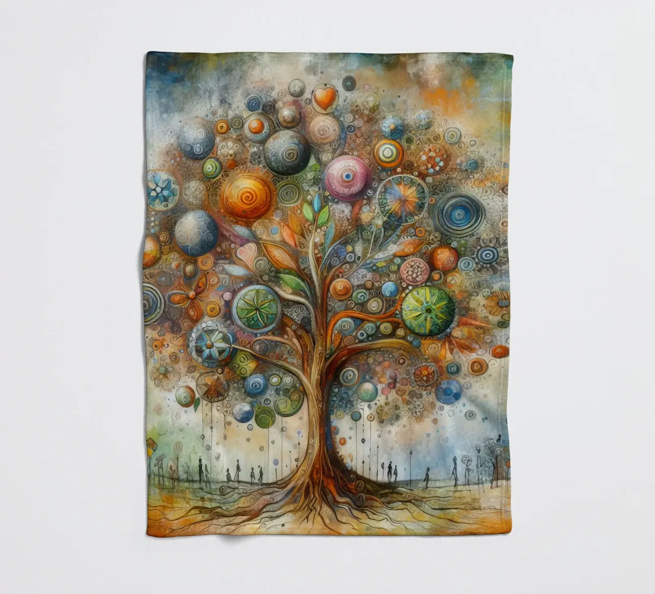 der Baum des Lebens Fleecedecke von 🎁 ARTVI-SHOP
