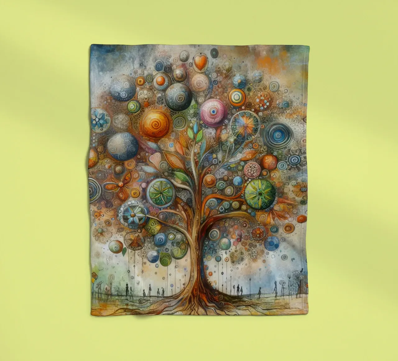der Baum des Lebens Fleecedecke von 🎁 ARTVI-SHOP