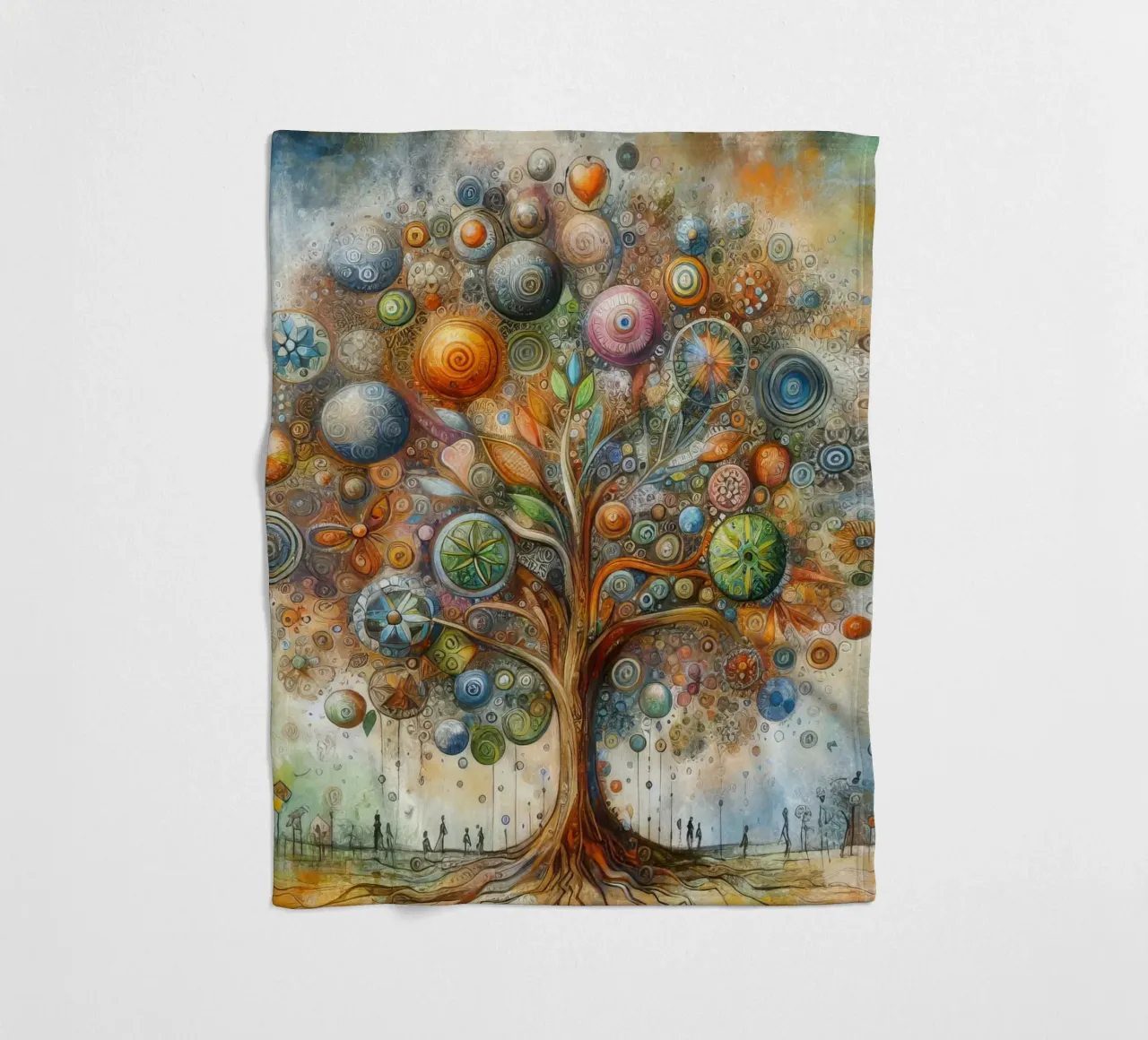 der Baum des Lebens Fleecedecke von 🎁 ARTVI-SHOP